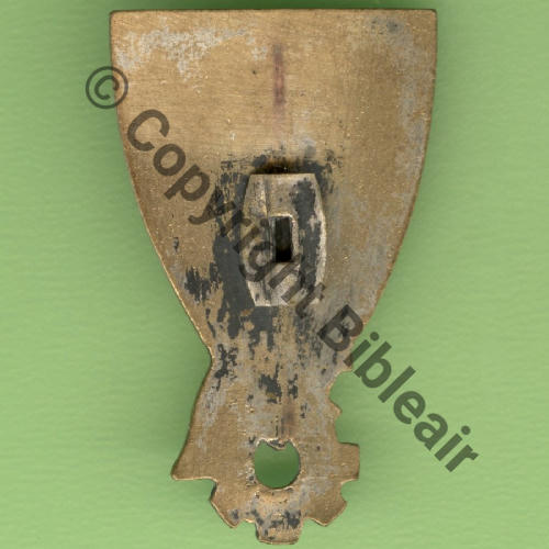 NIM  A0591 BE.726 NIMES  SM Bol oval fenetre tronque Dos lisse EMAIL ARGENT SNH SANS EPINGLE Src.Y.GENTY 15Eur01.18 